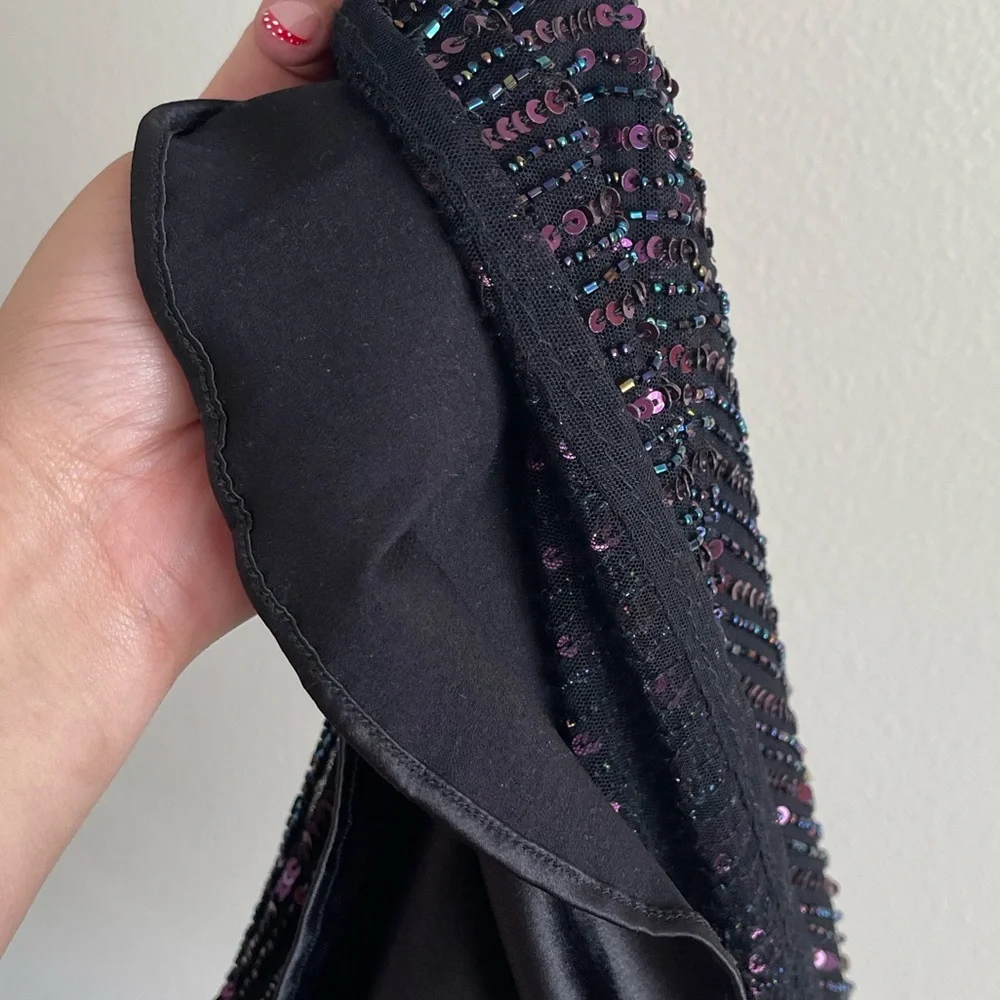 Parker Black and Purple Sequin Camisole Size XS - Picture 6 of 8